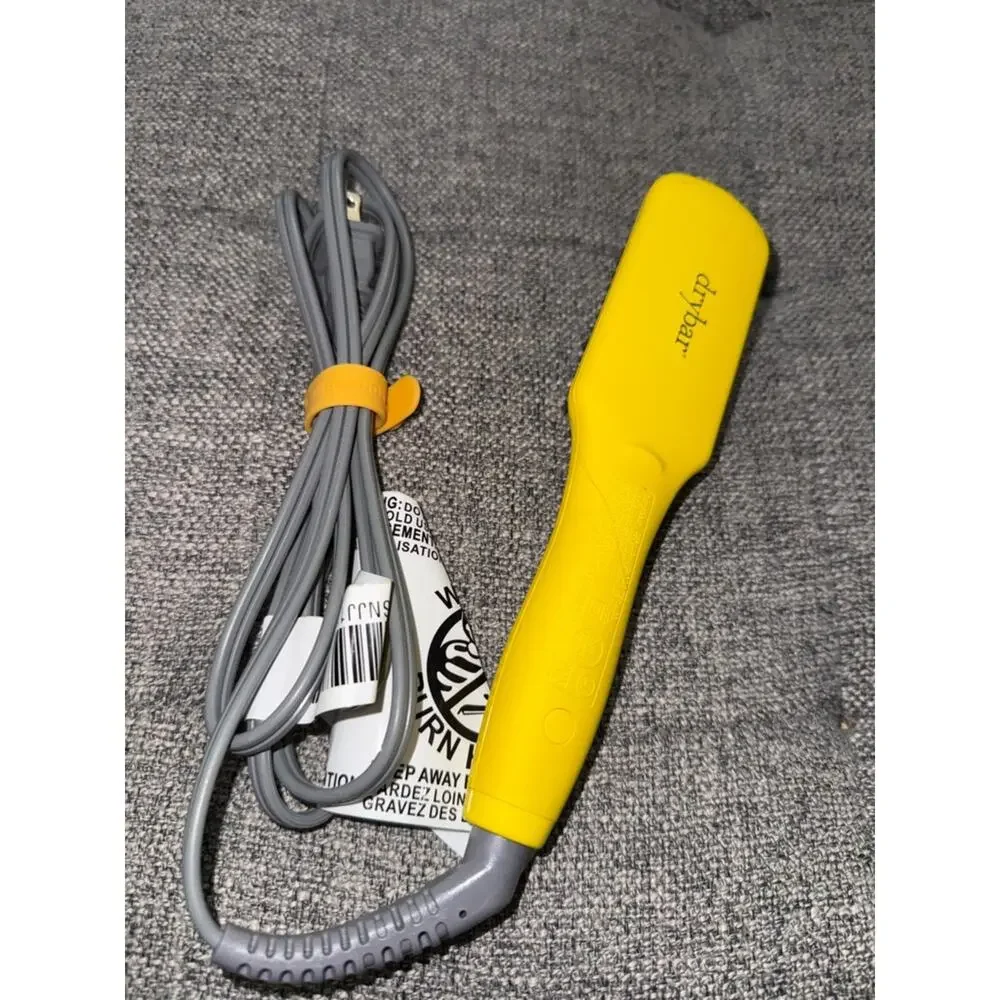 Drybar The Baby Brush Crush Mini Heated Straightening Brush in yellow